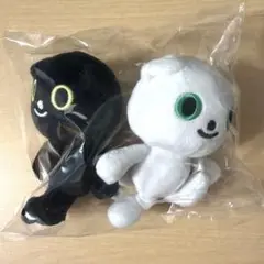 ヤマト運輸 ねこ 黒白ぬいぐるみセット