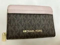 MICHAEL KORS 二つ折り財布 ブラウン/ピンク