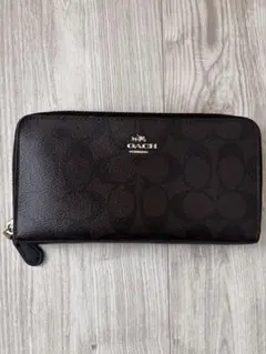 COACH シグネチャー長財布 ダークブラウン
