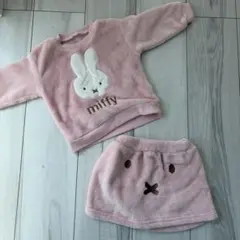 ミッフィー トレーナー ピンク ボア