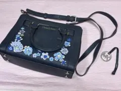 【期間限定お値下げ】MICHAEL KORS ネイビー ショルダーバッグ 限定品