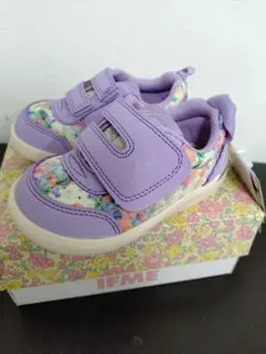 IFME　イフミー CALIN　スニーカー　 花柄　薄紫13cm　新品タグ付き