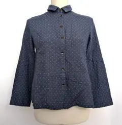 【GIANNI LO GIUDICE】長袖シャツ　ネイビー系