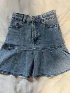 H&M DIVIDED デニム ミニスカート ハートポケット