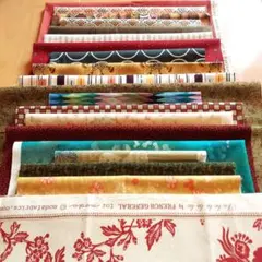 USAコットンプリント生地 20枚まとめ売りセットカットクロスはぎれパッチワーク