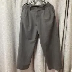 【PLST】コットンブレンドワイドパンツ ダークグレー