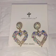 オープンハート型ピアス