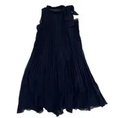 トゥモローランド ボールジィ パーティドレス プリーツワンピース ネイビー 38