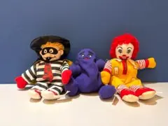 マクドナルド ハンバーグラー 人形 ぬいぐるみ ビンテージ 1987年 h66Z