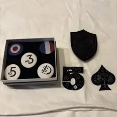 ダブルスタンダード　ピンバッジ　5個セット➕3
