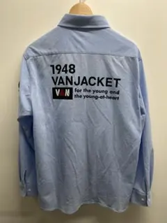 VAN JACKET 長袖シャツ ライトブルー　LLサイズのサムネイル