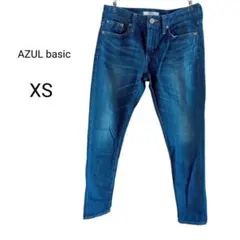 AZUL basic スキニー　デニムパンツ ストレッチ ブルー XS