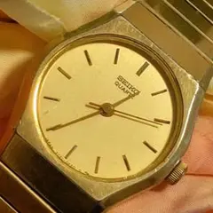 稼働品　SEIKO　セイコー　クオーツ　レディース腕時計　ゴールド　ヴィンテージ