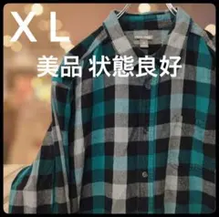 【古着】FALLS CREEK ネルシャツ XL グリーン グレー ブラックのサムネイル