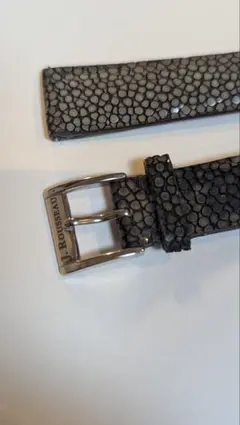 Jean Rousseau Paris ジャンルソーラバーベルト黒 20mmミリ - メルカリ