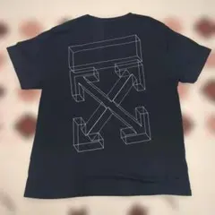 オフホワイト　OFF-WHITE Tシャツ　ブラックS　綺麗のサムネイル
