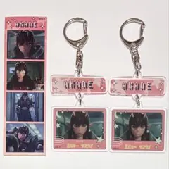 ミルキーサブウェイ アカネ プリ風シール 連結キーホルダー