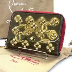 Christian Louboutin スタッズ コインケース ブラック - メルカリ