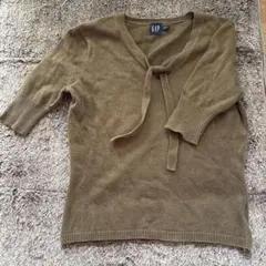 GAP オリーブグリーン Vネックセーター XXS/TP