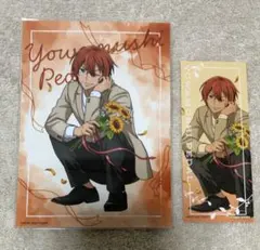 弱虫ペダル 新開 隼人 バースデーフラワー3 クラフトステッカー+ブロマイド