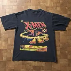 90s USA製　マーベル　X-MEN ガンビット　Tシャツ　ブラック　フェード