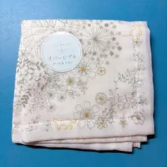 【新品】sophisty リバーシブル ガーゼ＆タオルハンカチ ネコ 花柄のサムネイル