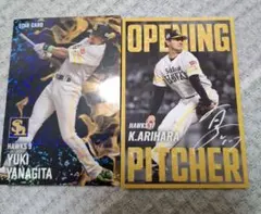 Yuki Yanagita スターカード & K. Arihara サイン入り