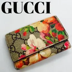 専用❗️♡GUCCI✨グッチ　GGスプリーム　ブルームス キーケース 6連 花柄