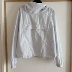 UNIQLO C フーデッドプルオーバーシャツ ストライプ L