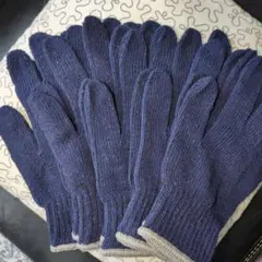 ダークブルー ガーデニング手袋 5個セット