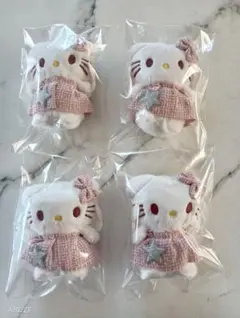 ハローキティ ぬいぐるみキーホルダー4個セット