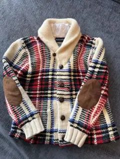 ラルフローレン キッズ チェック柄ニットカーディガン
