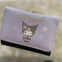 クロミ　三つ折り財布　がま口財布