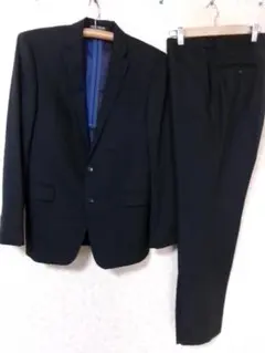 103998　パーソンズ　シングルスーツ上下　黒ストライプ　A5