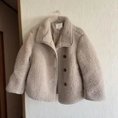 本日終了　最終値下げ　H&M ベージュ ボアジャケット XXS