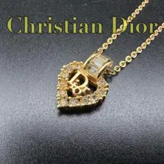 極美品✨　Dior　ネックレス　CD ロゴ　ラインストーン　希少　刻印　1876