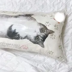 もちまる日記 ロング枕 もちまる はなまる 猫 クッション 抱き枕 