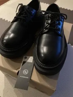 【未使用】アンダーカバー　GU ブラック レースアップシューズ 25.0cm
