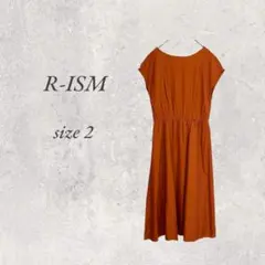 美品/R-ISMリズム/フレンチスリーブロングワンピース/2/No.1559