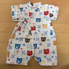 ホットビスケッツ　ミキハウス　70 甚平ロンパース