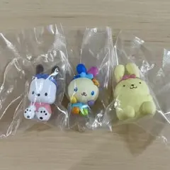 サンリオ　なりきりうさぎさんフィギュア　ポチャッコ　ウサハナ　ポムポムプリン