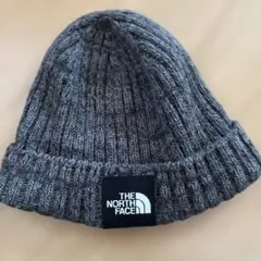 美品　THE NORTH FACE グレー ニット帽　47~49cm