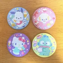 サンリオ 刺繍缶バッジ