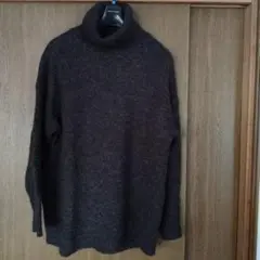 GU　タートルネックニットセーター　Ｌサイズ　グレー
