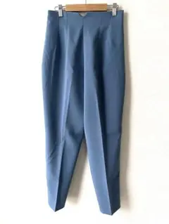 ZARA ハイウエストパンツ　ブルー　Sサイズ