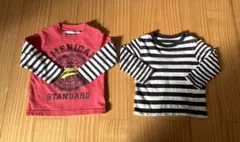 長袖トップス　80センチ　UNIQLO ２枚セット