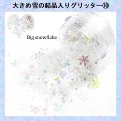 C-ラブリー ラメ ホロ ミックスグリッター　big snowflake