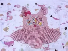 アンパンマン　 女の子向けワンピース水着 ピンク