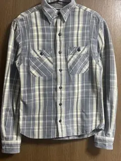 RRL チェックシャツ ラルフローレン ブルー グレーのサムネイル