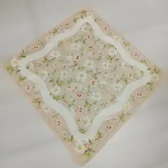 INGEBORG／インゲボルグ コスモス柄ピンク系ハンカチ